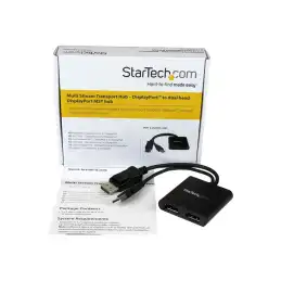 StarTech.com Splitter multi-écrans DisplayPort vers 2x DisplayPort - Hub MST à 2 ports - Répartiteur DP ... (MSTDP122DP)_4